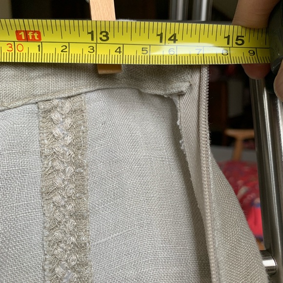 J Jill linen skirt with lace trim - Picture 4 of 4